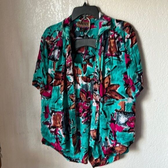 Forenza set of short blue tropical size M - Picture 3 of 8